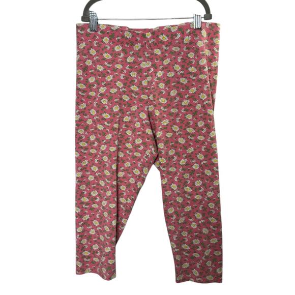 Boden Pink Daisy Cropped Leggings Girl's Size 15-16yrs - Picture 1 of 5